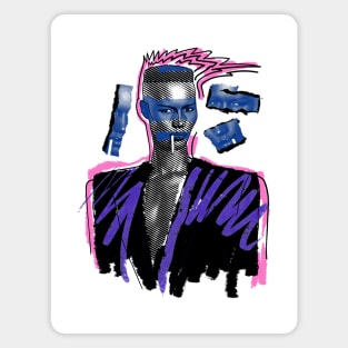 MISS GRACE JONES 80S RETRO STYLE Magnet